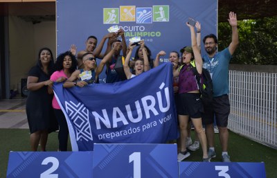 Time Naurú vence o circuito de Atletismo